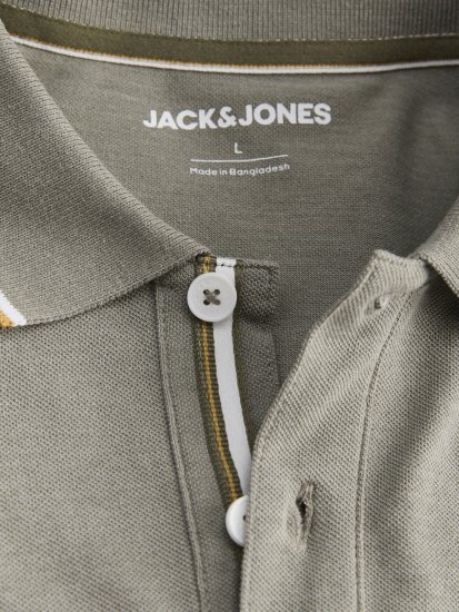 Jack & Jones Blaze Short Sleeve Polo Grey - Πόλο μπλουζάκια - Aνδρικά μπλουζακια πολο μεγάλα μεγέθη