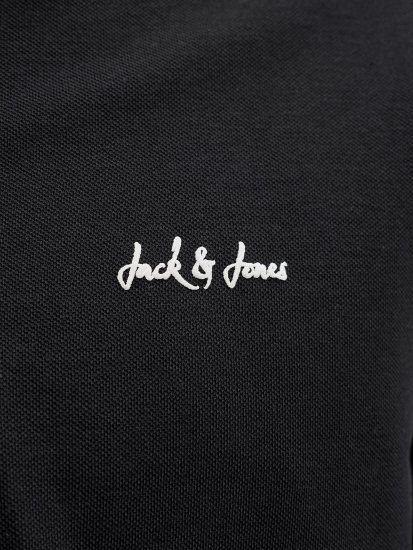 Jack & Jones Blaze Short Sleeve Polo Black - Πόλο μπλουζάκια - Aνδρικά μπλουζακια πολο μεγάλα μεγέθη
