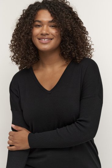 Kaffe Curve Machi Knit Πουλόβερ Βαθύ μαύρο - φούτερ/Φούτερ με κουκούλα - 