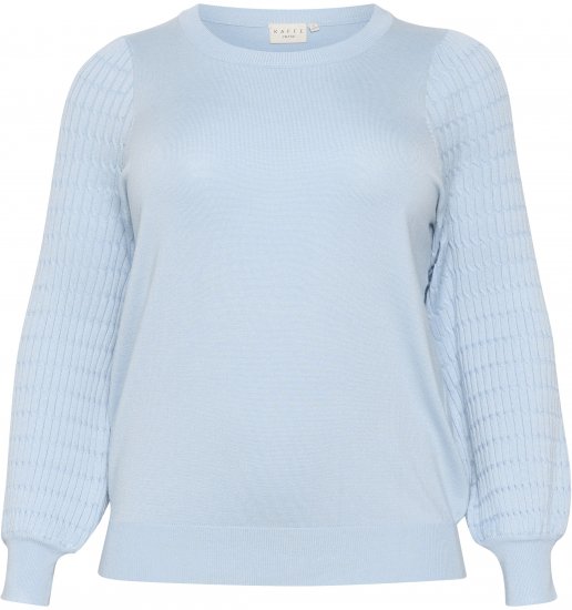 Kaffe Curve Lini Knit Πουλόβερ Celestial Blue - φούτερ/Φούτερ με κουκούλα - 