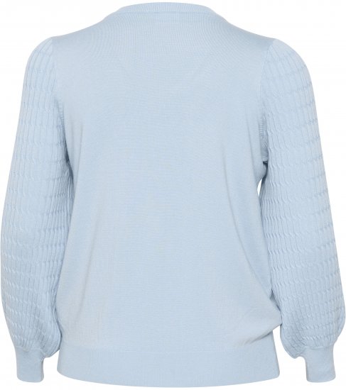 Kaffe Curve Lini Knit Πουλόβερ Celestial Blue - φούτερ/Φούτερ με κουκούλα - 