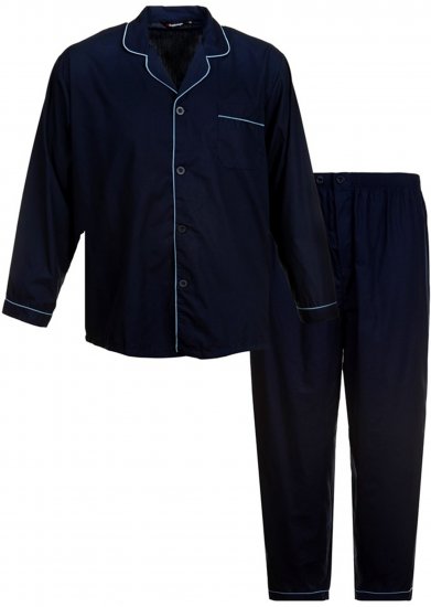 Espionage PJ057A Traditional Pyjama Navy - Εσώρουχα/Μαγιό - Aνδρικά Εσώρουχα μεγάλα μεγέθη