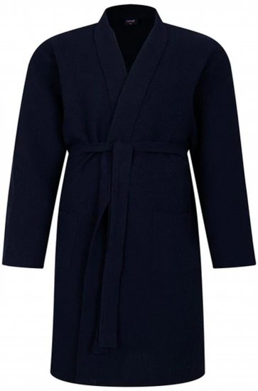 Espionage PJ158 Kimono Style Gown Navy - Μπουρνούζια/Πετσέτες - Ανδρικά μπουρνούζια μεγάλα μεγέθη