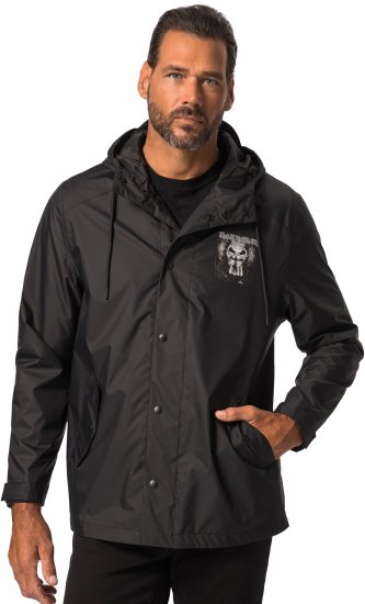 JP1880 Iron Maiden Rain Jacket Black - Αθλητικά ρούχα & Outdoor - Aθλητικα ρούχα μεγάλα μεγέθη ανδρικά