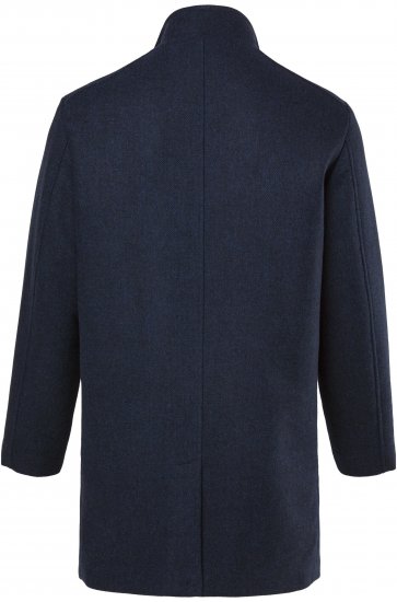 Boston Park Coat Two-Tone Wool Mix Navy - Μπουφάν - Aνδρικά μπουφαν μεγάλα μεγέθη