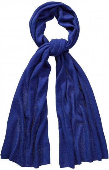 Ulla Popken Virgin Wool Cashmere Mix Scarf Deep Aqua - Αξεσουάρ - 