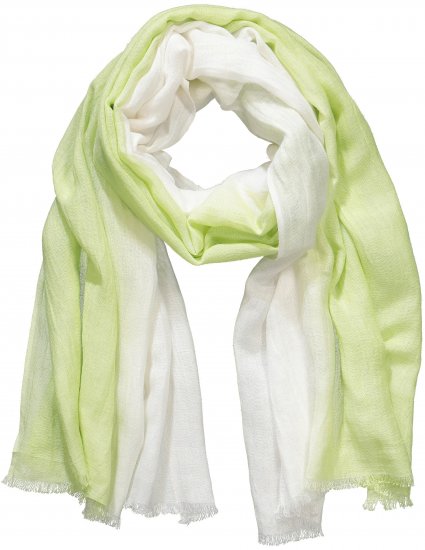 Ulla Popken Ombre Linen Blend Scarf Lime Green - Αξεσουάρ - 