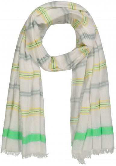 Ulla Popken Glitter Effect Scarf Lime - Αξεσουάρ - 