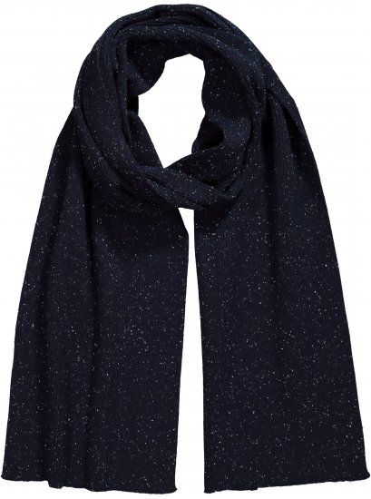 Ulla Popken Textured Speckled Scarf Navy - Αξεσουάρ - 