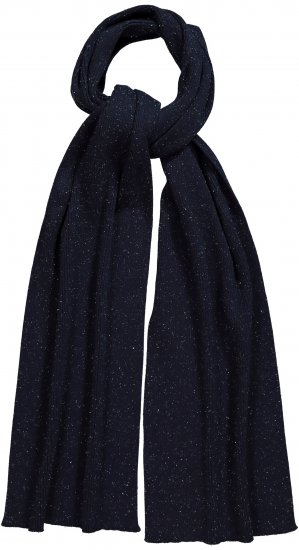Ulla Popken Textured Speckled Scarf Navy - Αξεσουάρ - 