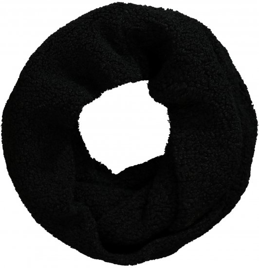 Ulla Popken Teddy Fleece Infinity Scarf Black - Αξεσουάρ - 