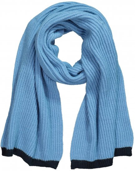 Ulla Popken Two Tone Knit Scarf Light Cornflower - Αξεσουάρ - 