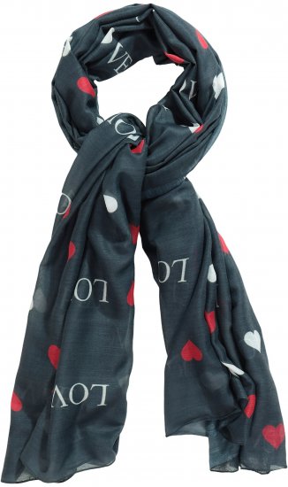 Ulla Popken Love Lightweight Scarf Navy - Αξεσουάρ - 