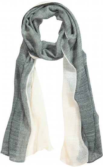 Ulla Popken Two Tone Scarf Grey - Αξεσουάρ - 
