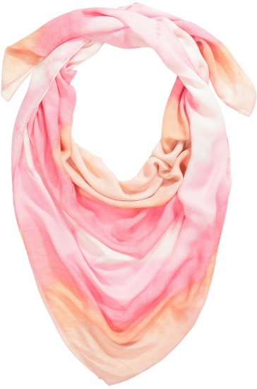 Ulla Popken Square Tie Dye Scarf Light Pink - Αξεσουάρ - 