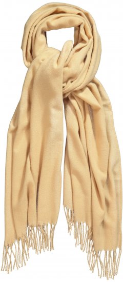 Ulla Popken Fringed Scarf Dark Putty - Αξεσουάρ - 