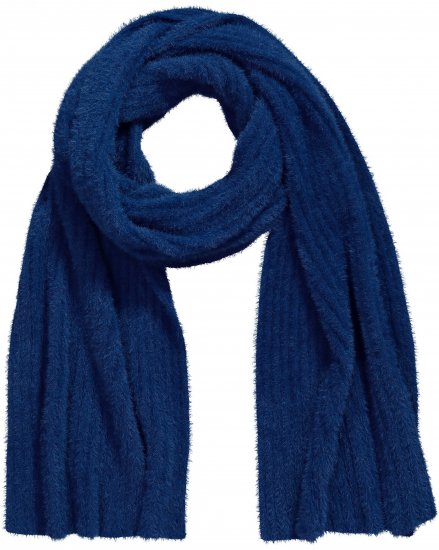 Ulla Popken Ribbed Knit Scarf Navy - Αξεσουάρ - 