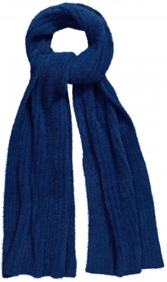 Ulla Popken Ribbed Knit Scarf Navy - Αξεσουάρ - 