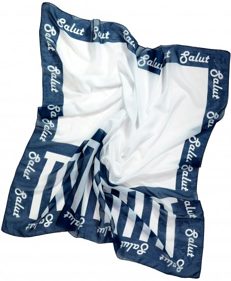Ulla Popken Maritime Inspired Scarf Deep Aqua - Αξεσουάρ - 