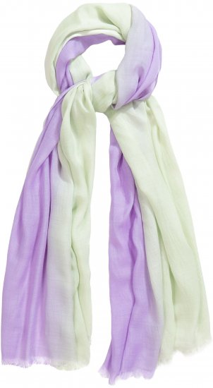 Ulla Popken Fringed Ombre Scarf Pistachio - Αξεσουάρ - 