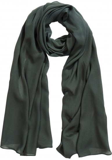 Ulla Popken Lightweight Scarf Olive Grey - Αξεσουάρ - 