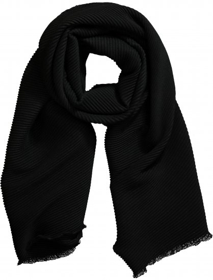 Ulla Popken Pleated Lightweight Scarf Navy - Αξεσουάρ - 