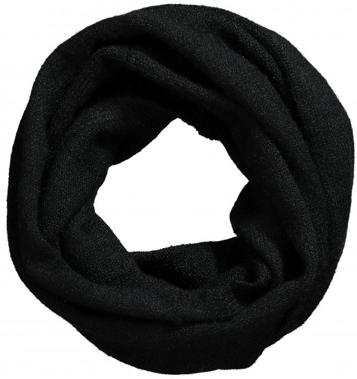 Ulla Popken Knit Infinity Scarf Black - Αξεσουάρ - 