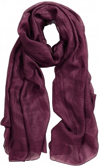 Ulla Popken Silk Scarf Aubergine - Αξεσουάρ - 