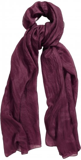 Ulla Popken Silk Scarf Aubergine - Αξεσουάρ - 