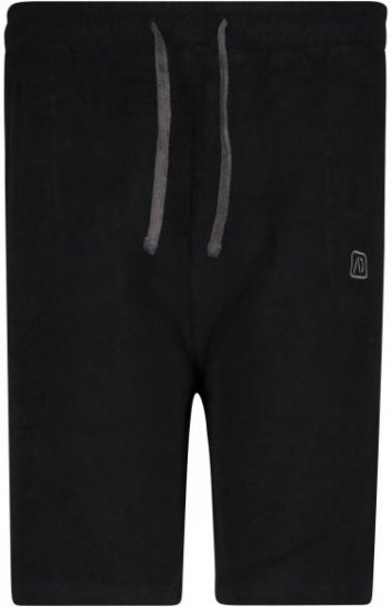 Adamo Terry Shorts Black - Όλα τα ρούχα - Pούχα aνδρικά μεγάλα μεγέθη 2XL-14XL