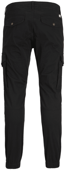 Jack & Jones Paul Flake Cargo Pants Black - Τζιν και παντελόνια - Aνδρικα τζιν παντελόνια μεγάλα μεγέθη