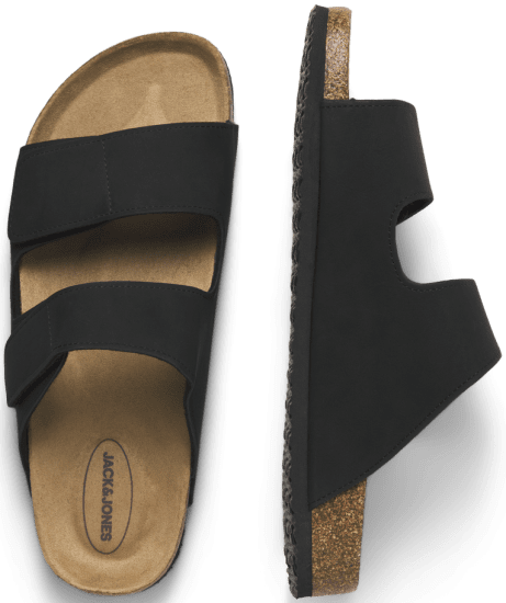 Jack & Jones Central Strap Sandals Anthracite - Ανδρικά Παπούτσια 40-52 - 