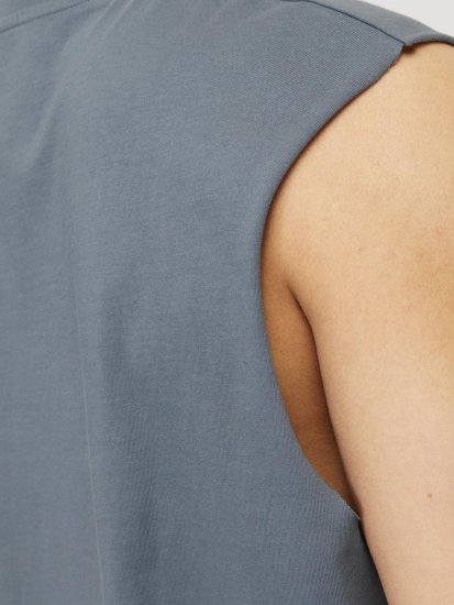 Jack & Jones VESTERBRO Sleeveless T-Shirt Stormy Weather - Μακό μπλουζάκια - Aνδρικά μπλουζεσ μεγάλα μεγέθη