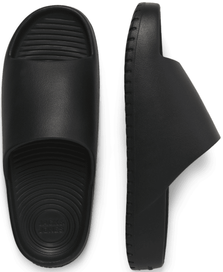 Jack & Jones Ripple Moulded Slider Slippers Anthracite - Ανδρικά Παπούτσια 40-52 - 