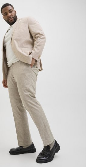 Jack & Jones Riviera Dress pants Beige - Τζιν και παντελόνια - Aνδρικα τζιν παντελόνια μεγάλα μεγέθη