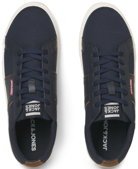 Jack & Jones Watmos Canvas Sneakers Navy Blazer - Ανδρικά Παπούτσια 40-52 - 