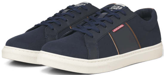 Jack & Jones Watmos Canvas Sneakers Navy Blazer - Ανδρικά Παπούτσια 40-52 - 