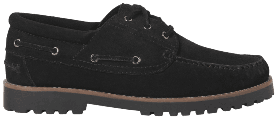 Jack & Jones Brooklyn Suede Boat Shoes Black - Ανδρικά Παπούτσια 40-52 - 