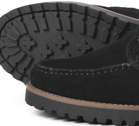 Jack & Jones Brooklyn Suede Boat Shoes Black - Ανδρικά Παπούτσια 40-52 - 