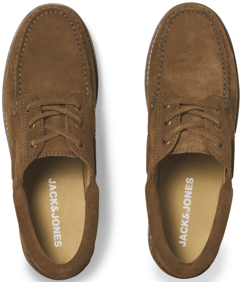 Jack & Jones Brooklyn Suede Boat Loafers Cognac - Ανδρικά Παπούτσια 40-52 - 