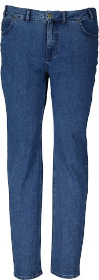 Adamo 5-Pocket High Rise Jeans Medium Blue - Τζιν και παντελόνια - Aνδρικα τζιν παντελόνια μεγάλα μεγέθη