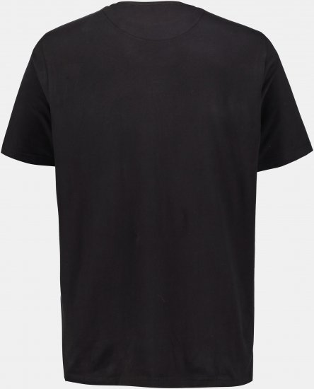 JP1880 Rolling Stones Graphic Band Comfort Fit T-Shirt Black - Μακό μπλουζάκια - Aνδρικά μπλουζεσ μεγάλα μεγέθη