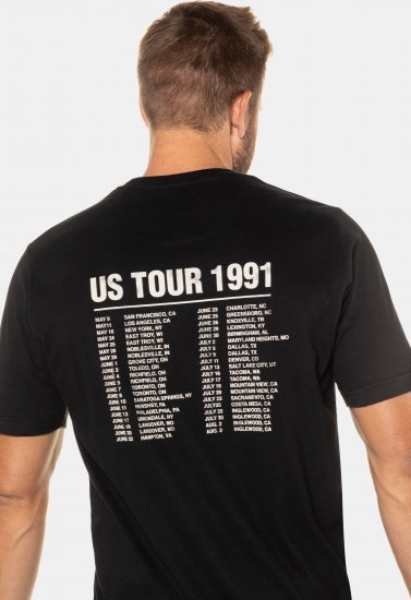 JP1880 Guns N’ Roses Skull Comfort Fit Band T-Shirt Black - Μακό μπλουζάκια - Aνδρικά μπλουζεσ μεγάλα μεγέθη