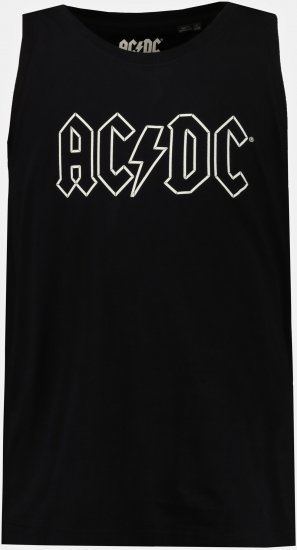 JP1880 AC/DC Graphic Comfort Fit Band Tank Top Black - Μακό μπλουζάκια - Aνδρικά μπλουζεσ μεγάλα μεγέθη