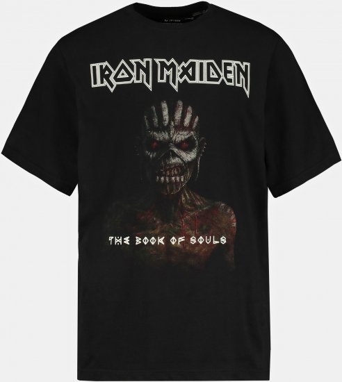JP1880 Iron Maiden Graphic Band T-Shirt Black - Μακό μπλουζάκια - Aνδρικά μπλουζεσ μεγάλα μεγέθη