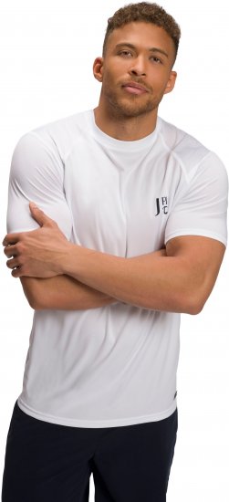 JP1880 QuickDry CoreFit Tennis T-Shirt White - Αθλητικά ρούχα & Outdoor - Aθλητικα ρούχα μεγάλα μεγέθη ανδρικά