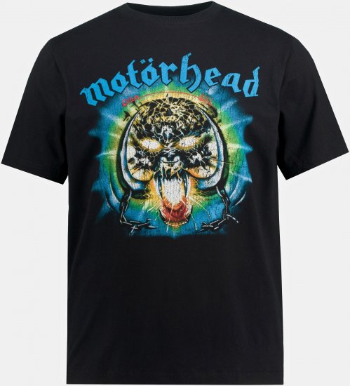 JP1880 Motörhead OVERKILL Theme Graphic Comfort Fit Band T-Shirt Black - Μακό μπλουζάκια - Aνδρικά μπλουζεσ μεγάλα μεγέθη