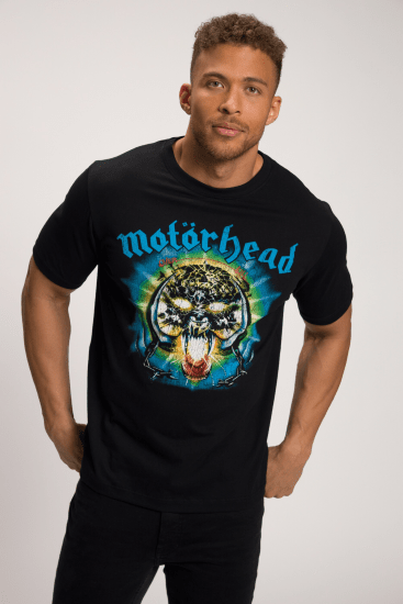 JP1880 Motörhead OVERKILL Theme Graphic Comfort Fit Band T-Shirt Black - Μακό μπλουζάκια - Aνδρικά μπλουζεσ μεγάλα μεγέθη
