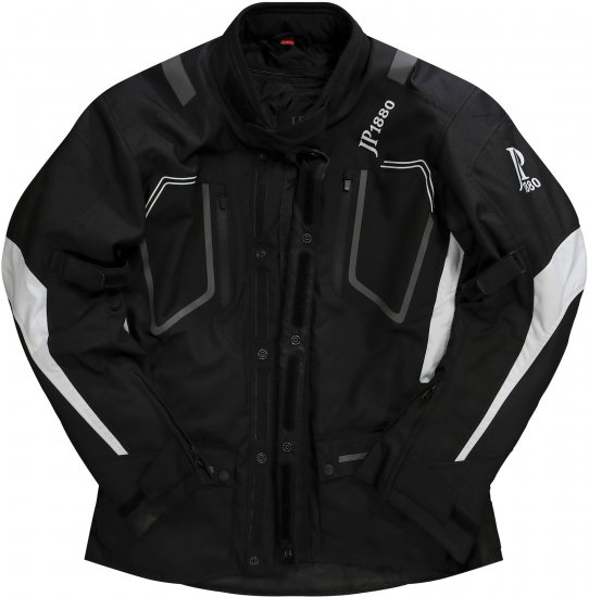 JP1880 Sporty Touring Motorcycle Jacket Black - Ρούχα μοτοσικλέτας σε μεγέθη plus size - Ρούχα μηχανής σε μεγάλα μεγέθη για άνδρες