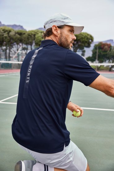 JP1880 FLEXNAMIC® QuickDry Tennis Polo Dark Navy - Αθλητικά ρούχα & Outdoor - Aθλητικα ρούχα μεγάλα μεγέθη ανδρικά